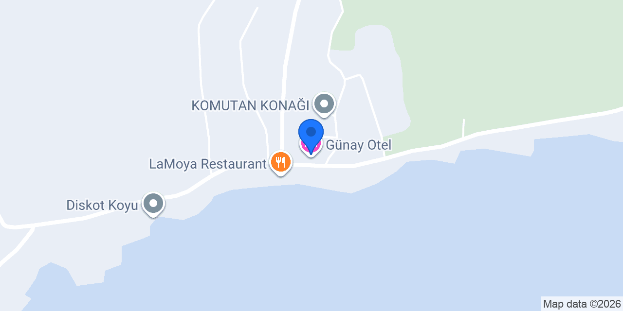 Günay Otel konumu