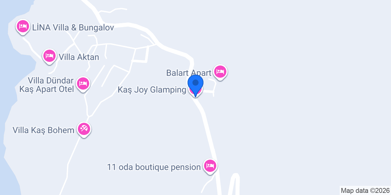 Kaş Joy Glamping konumu