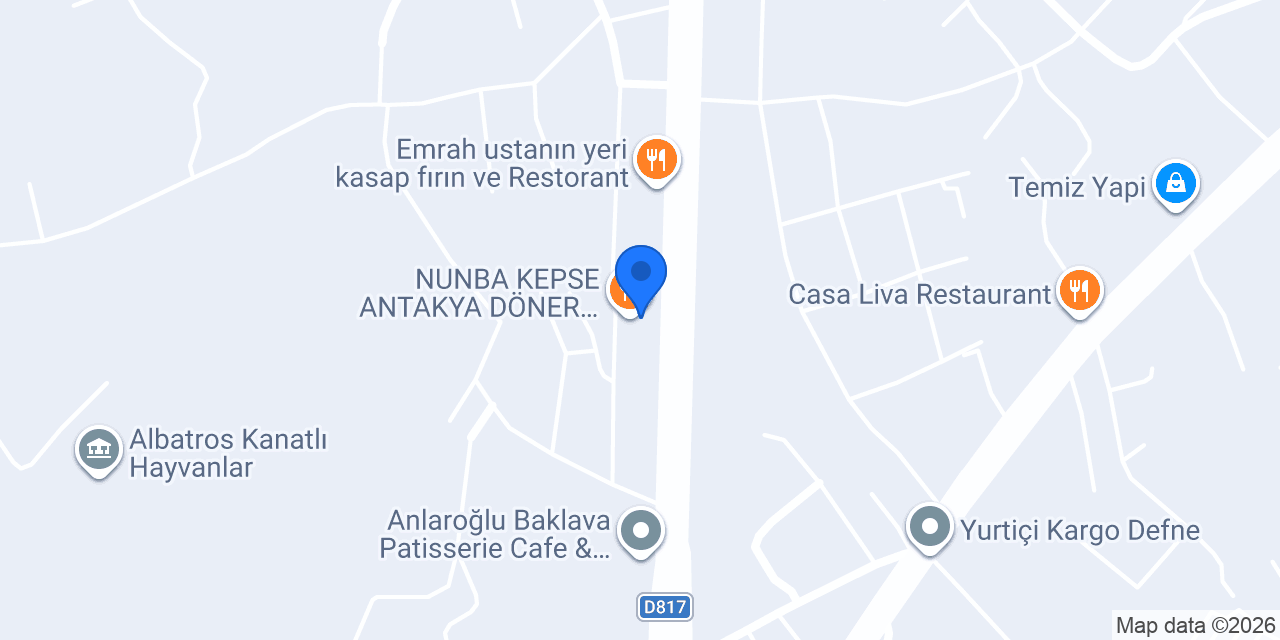NUNBA KEPSE ANTAKYA DÖNER KEBAP konumu