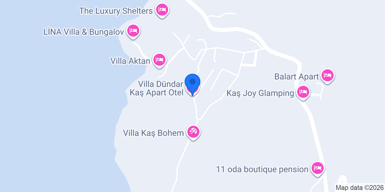 Villa Dündar Kaş Apart Otel konumu