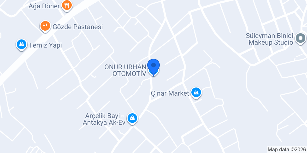 ONUR URHAN OTOMOTİV konumu