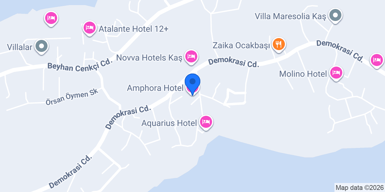 Amphora Hotel konumu