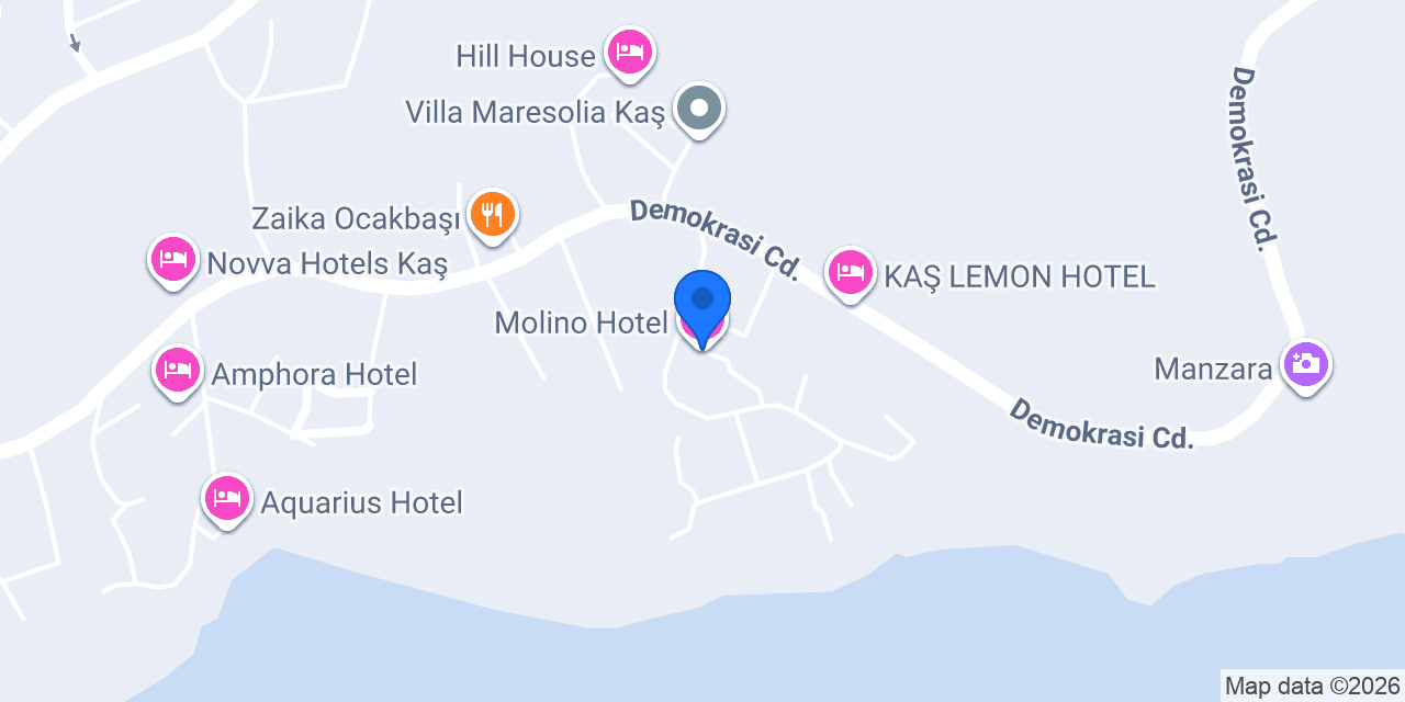 Molino Hotel konumu