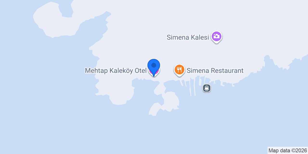 Mehtap Kaleköy Otel konumu