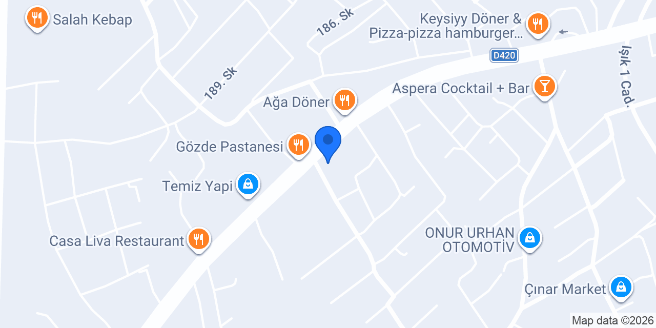 Öz Eser Et konumu