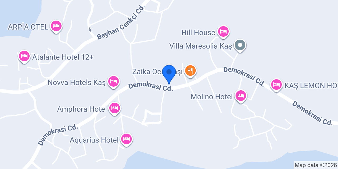Radisson Blu Hotel, Kaş konumu