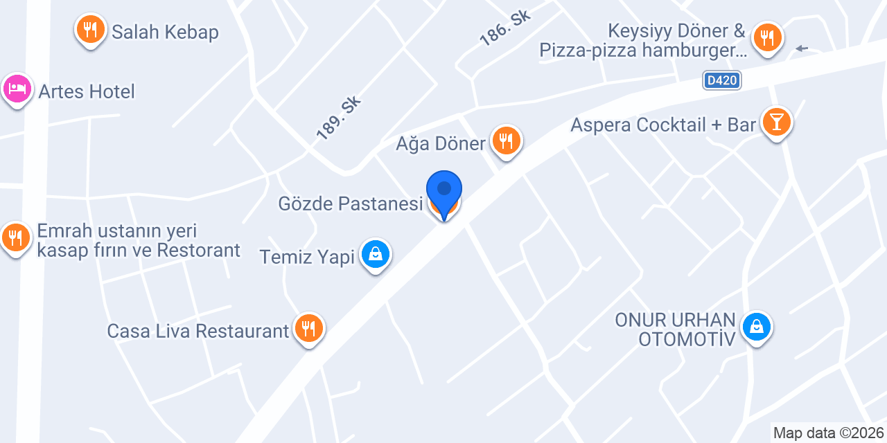 Gözde Pastanesi konumu