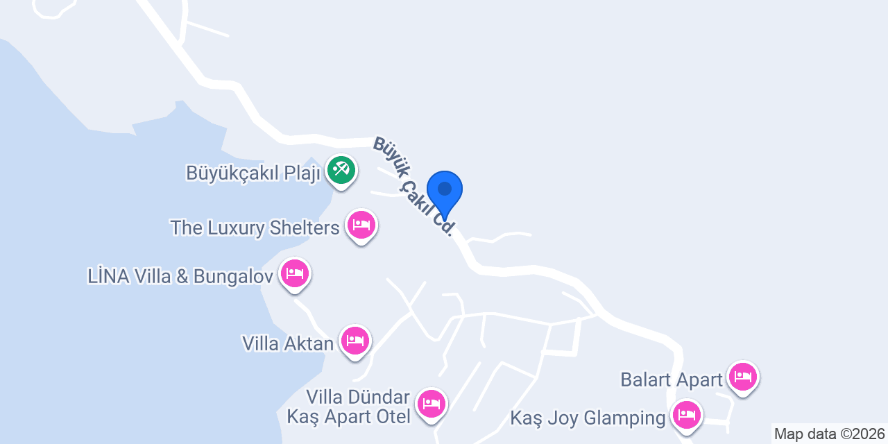 Villa Dünyam Kaş konumu