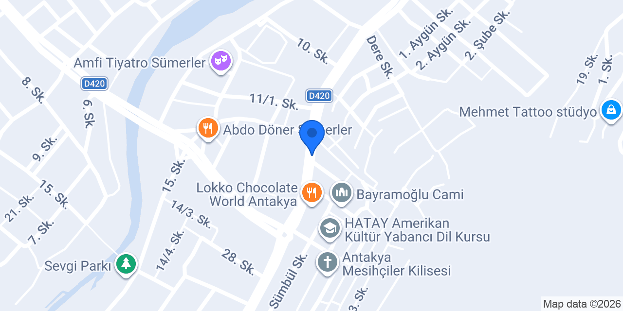 Antakya defne taksi konumu
