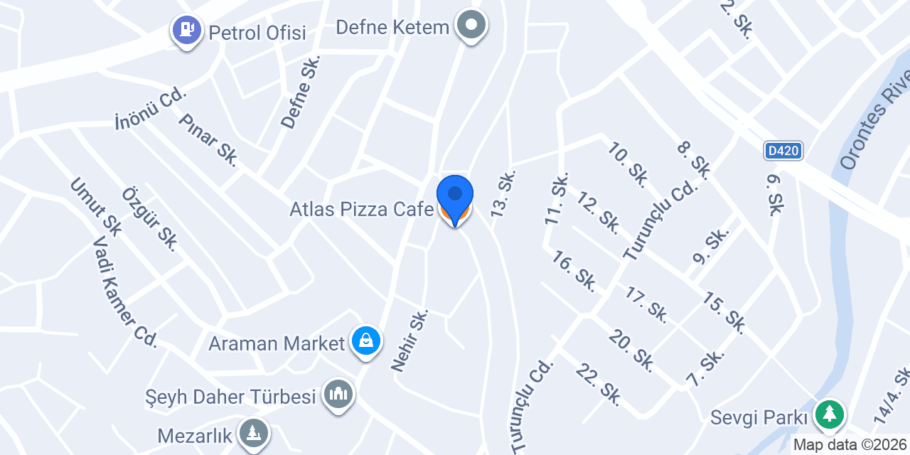 Atlas Pizza Cafe konumu