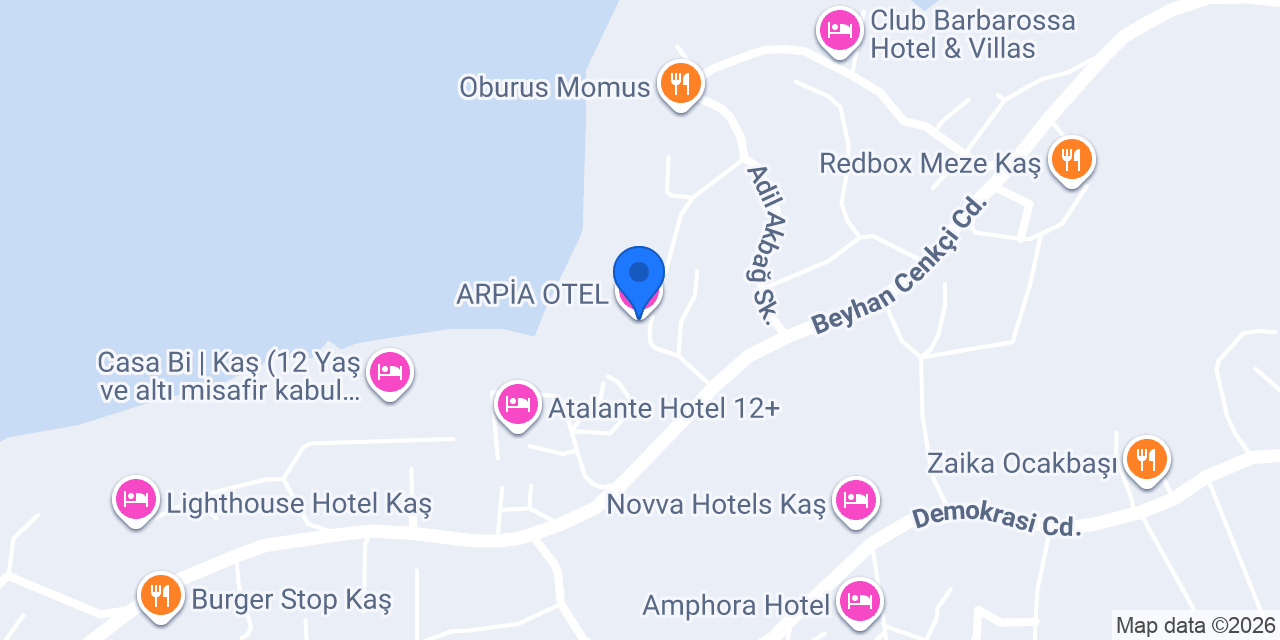 ARPİA OTEL konumu