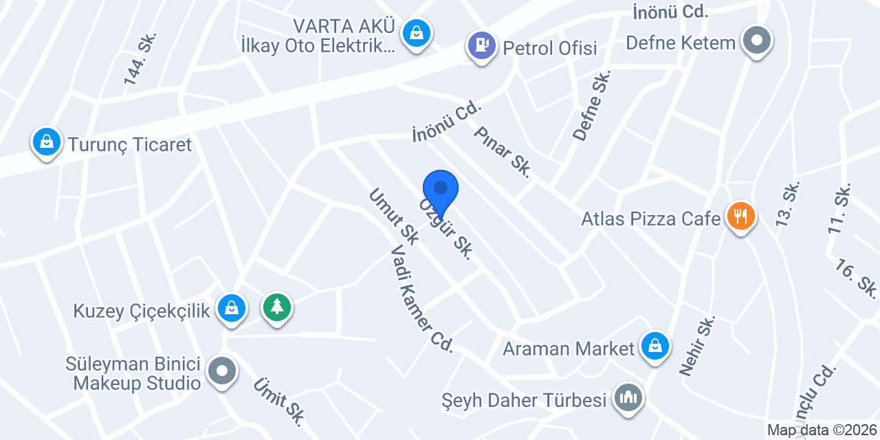 Defne Çiçekçilik konumu