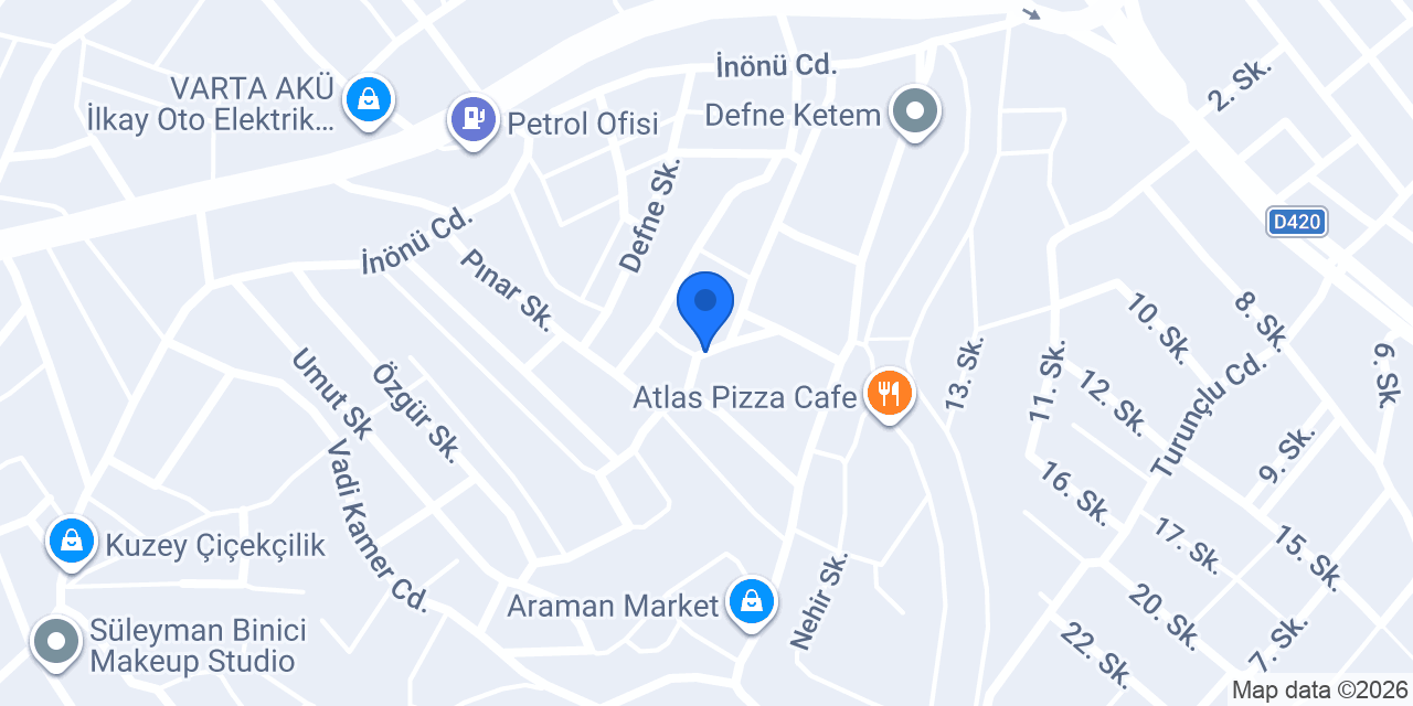 SRC EĞİTİMİ DEFNE ULAŞTIRMA HİZMETLERİ konumu