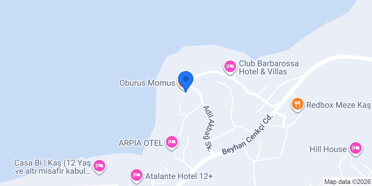 Mavilim Otel konumu