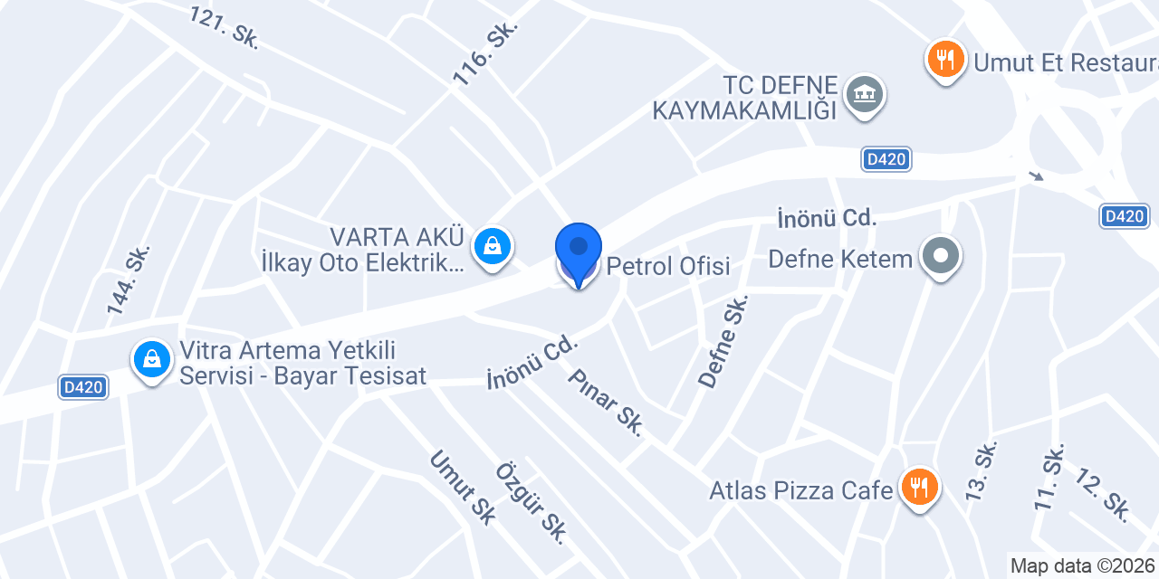 Petrol Ofisi konumu