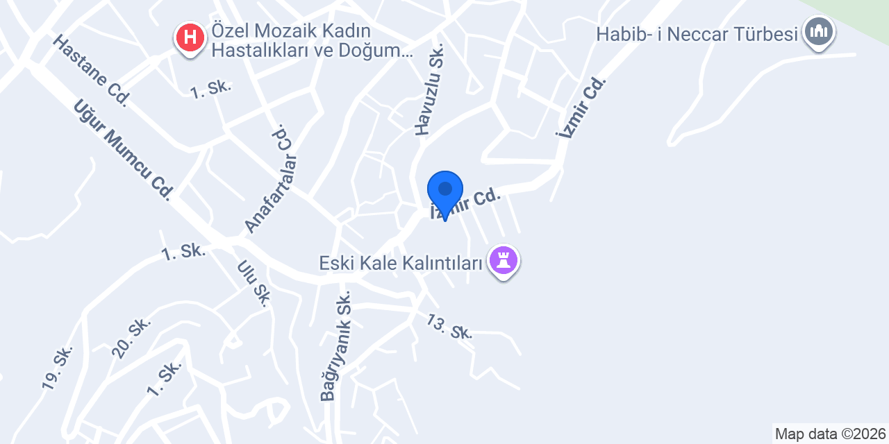 Gazi Paşa İlkokulu konumu