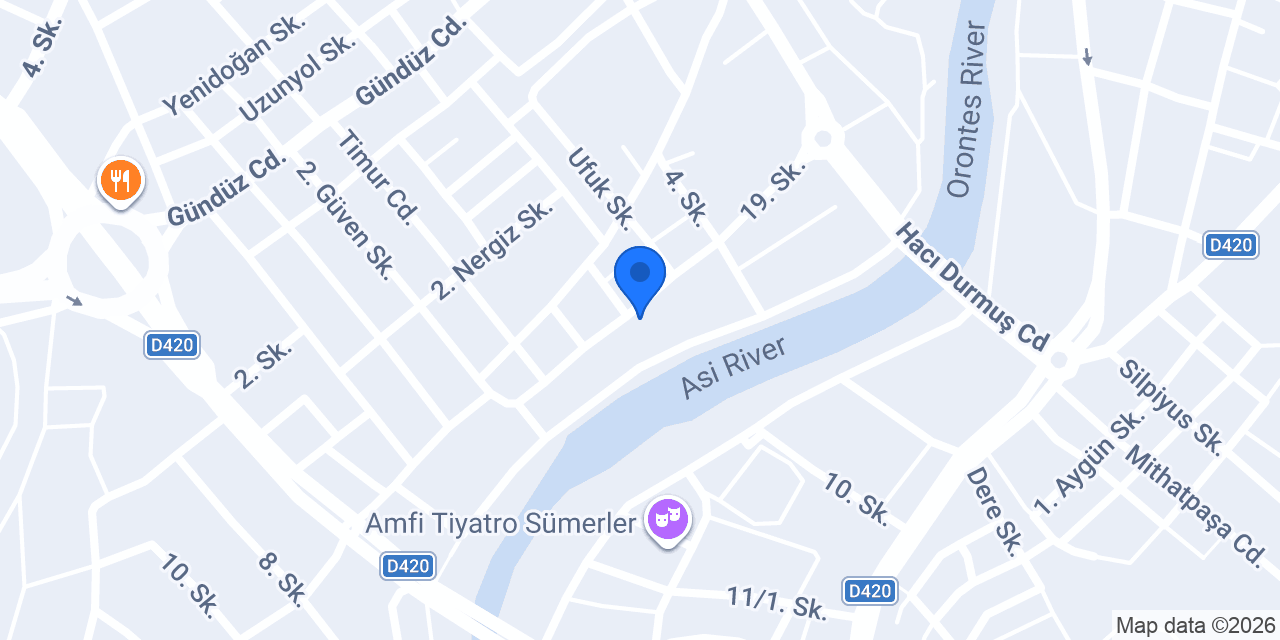İz inşaat hatay şube konumu