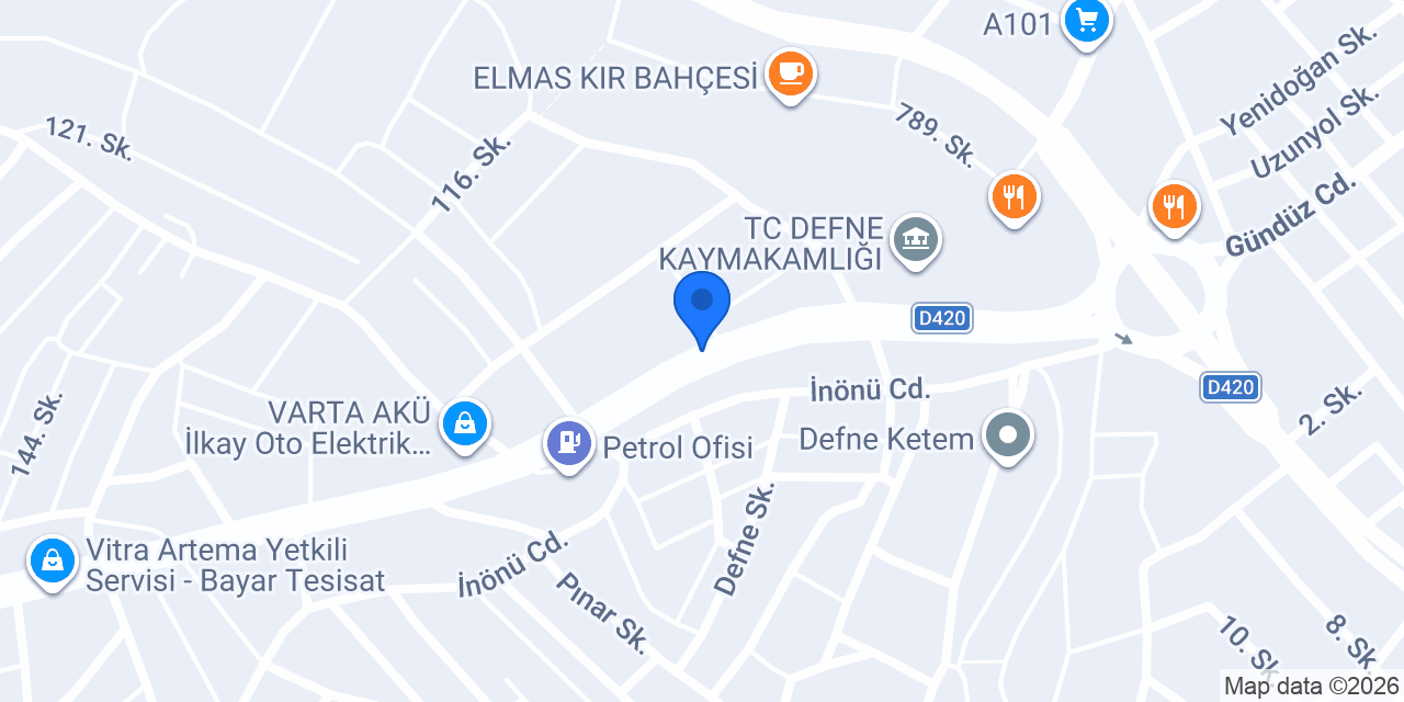 DEFNE YAPI TESİSAT konumu