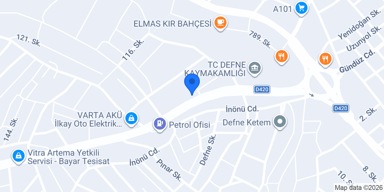 Derin Ada Rentacar konumu