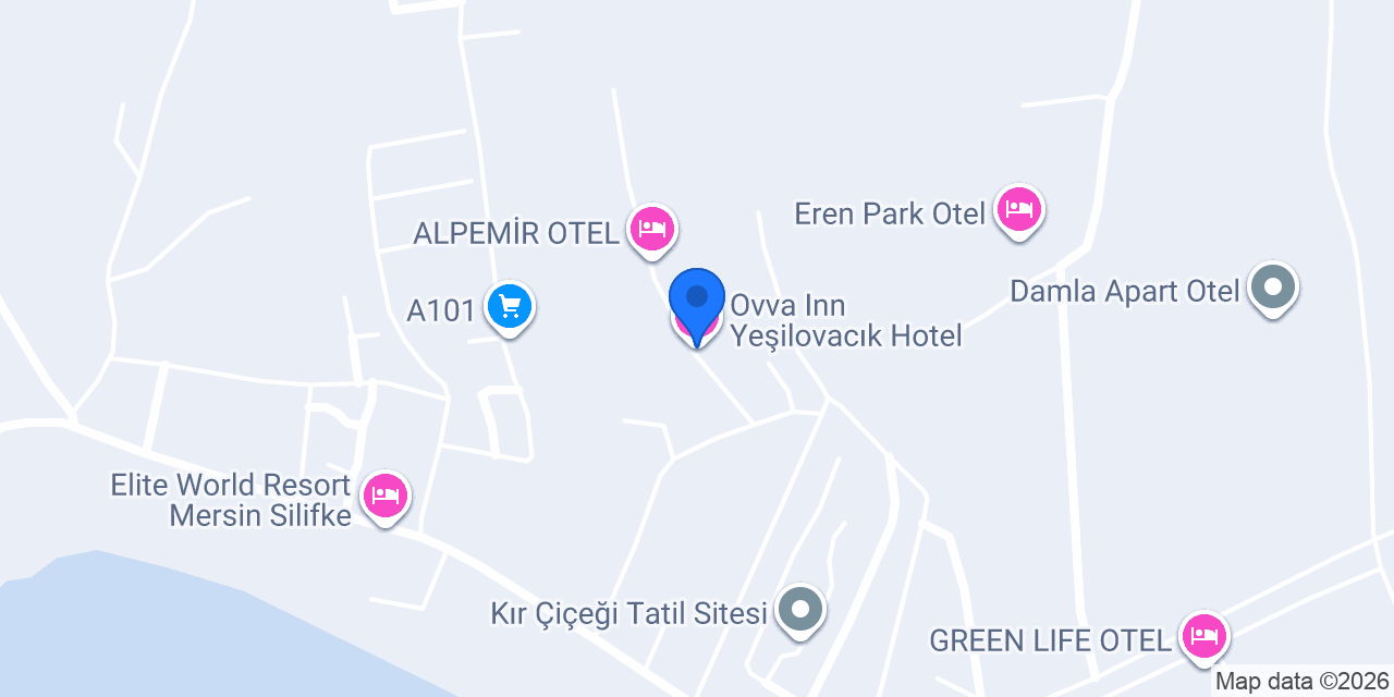 Ovva Inn Yeşilovacık Hotel konumu