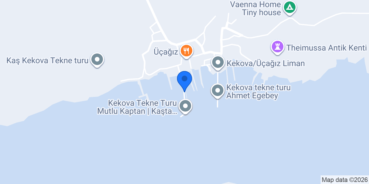 Kaş Kekova Tur konumu
