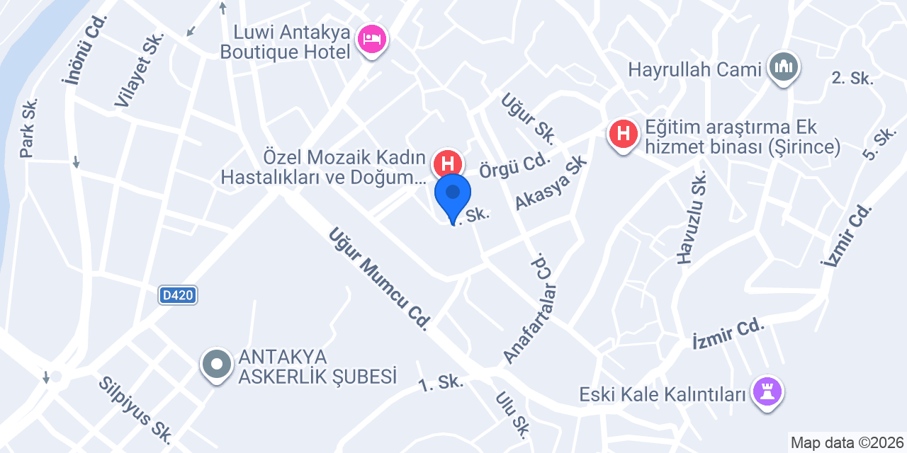 Mozaik Tüp Bebek Merkezi konumu