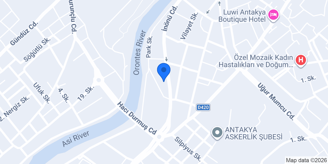 Öncü Pastanesi Antakya konumu