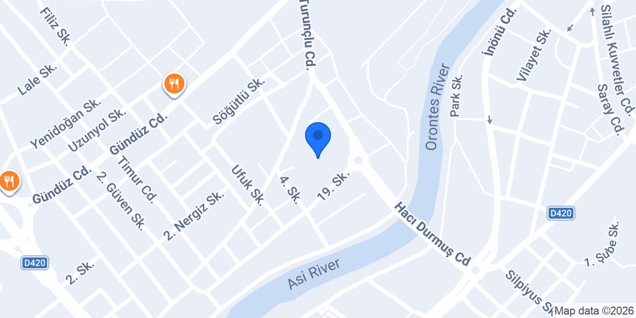 Mavi bahçe mobilya konumu