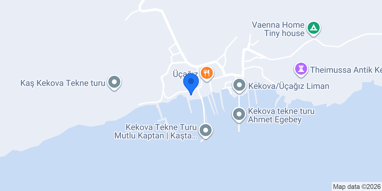 Kekova Fish House resturant konumu