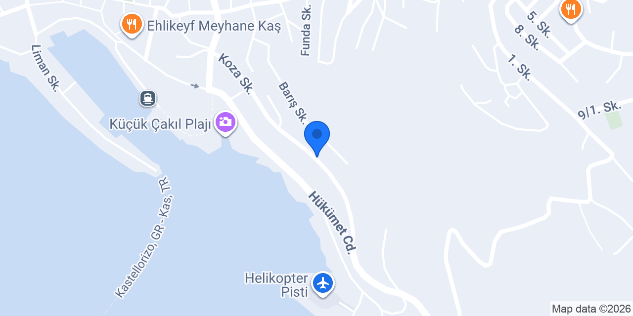 Belinda Hotel | Kaş konumu