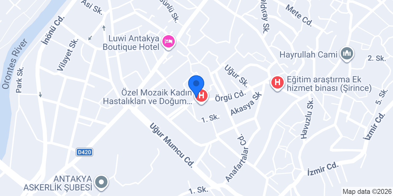 Yeni Mozaik Eczanesi konumu