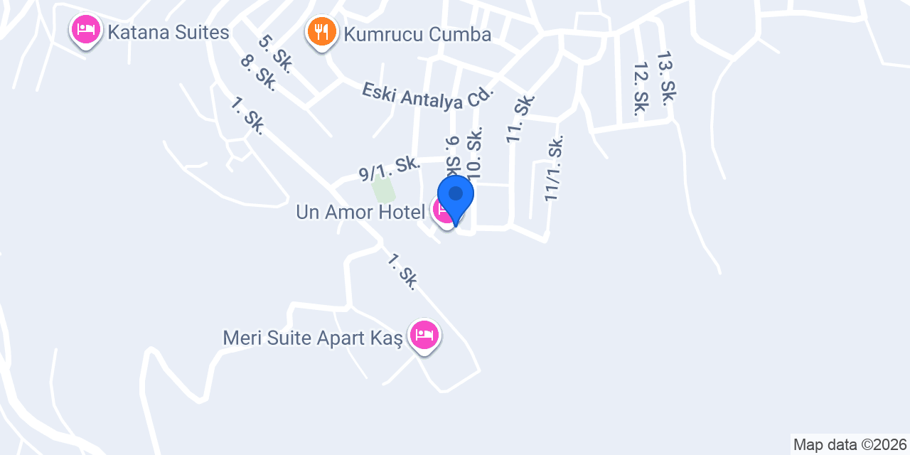 Amor Kaş Restaurant konumu