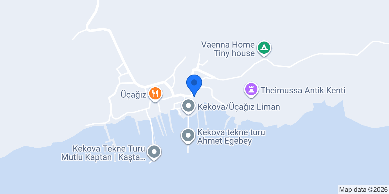 Kekova Gönül Pansiyon konumu