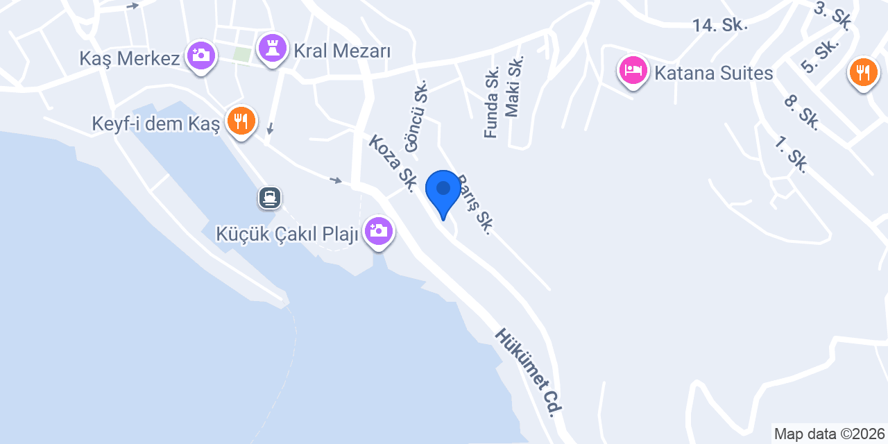 Defne Hotel konumu
