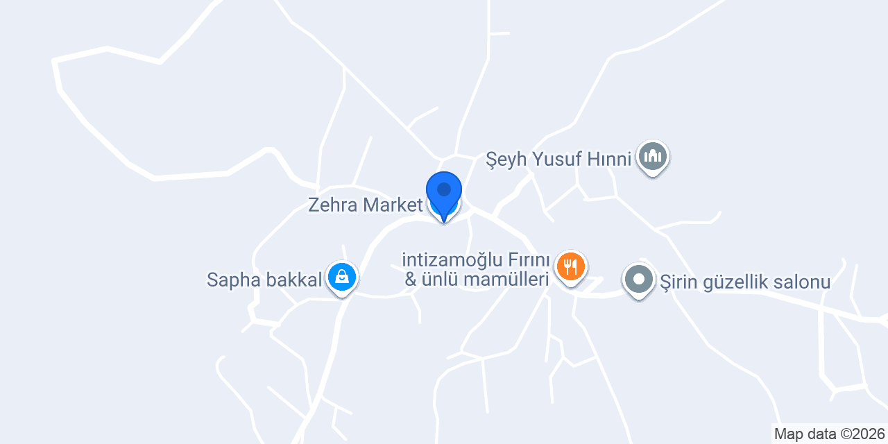 Zehra Market konumu