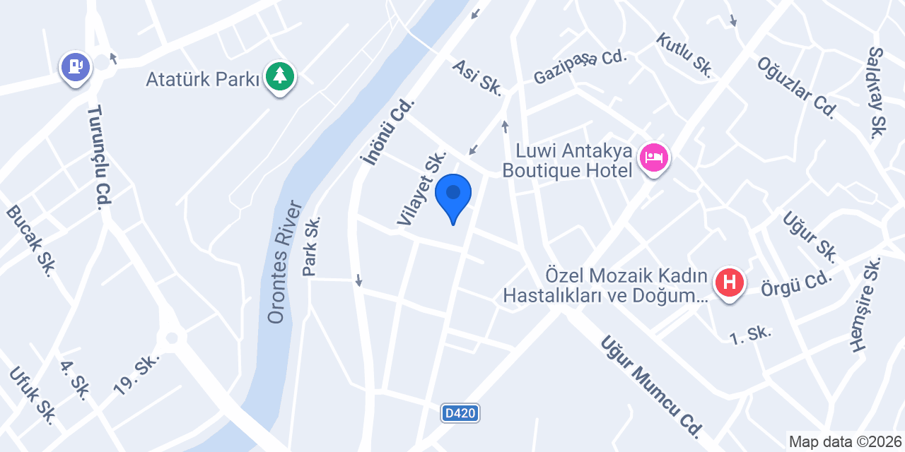 Hatay Vergi Dairesi Başkanlığı konumu