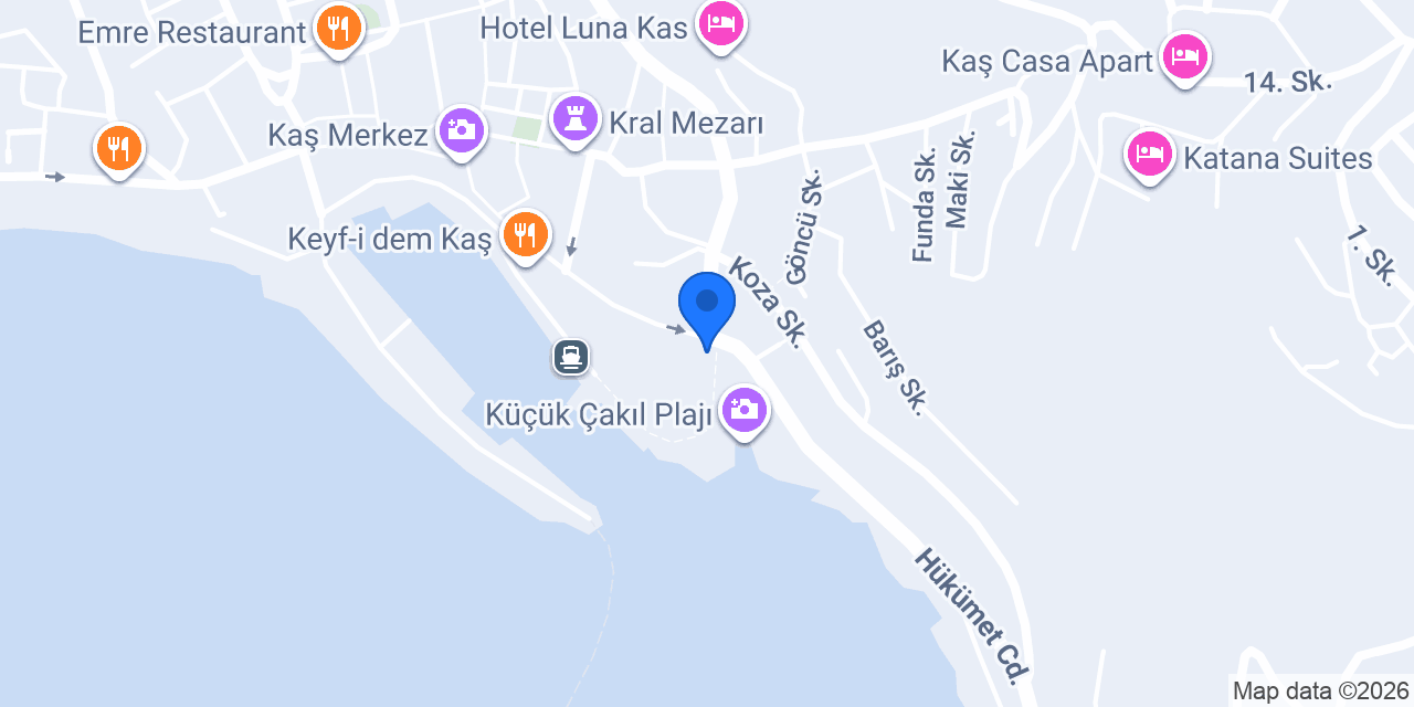 OrganiKaş Büfe konumu