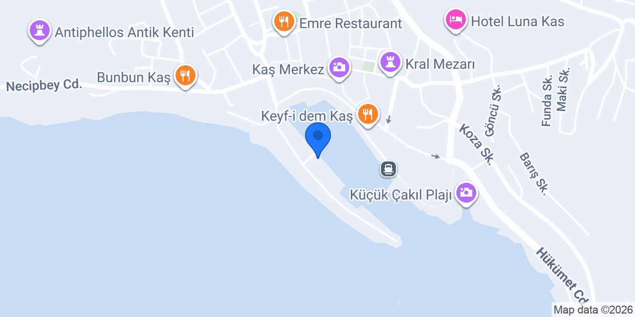 Kas Explorers Diving Center konumu