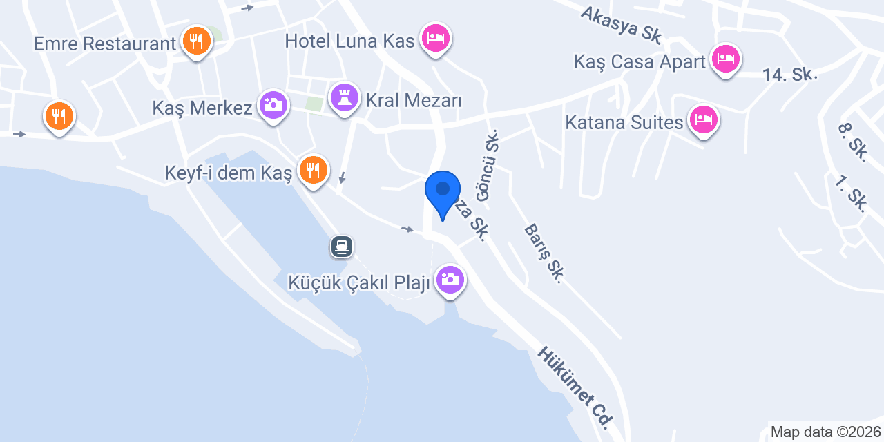 Lale Hotel Kaş konumu
