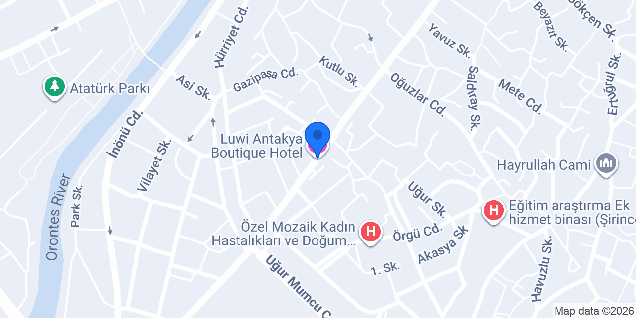 Luwi Antakya Boutique Hotel konumu