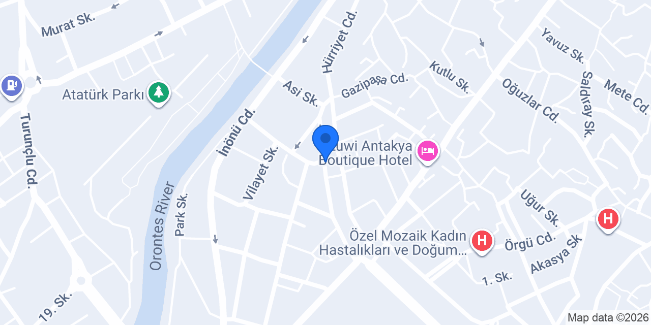 Hatay Sosyal Güvenlik İl Müdürlüğü konumu