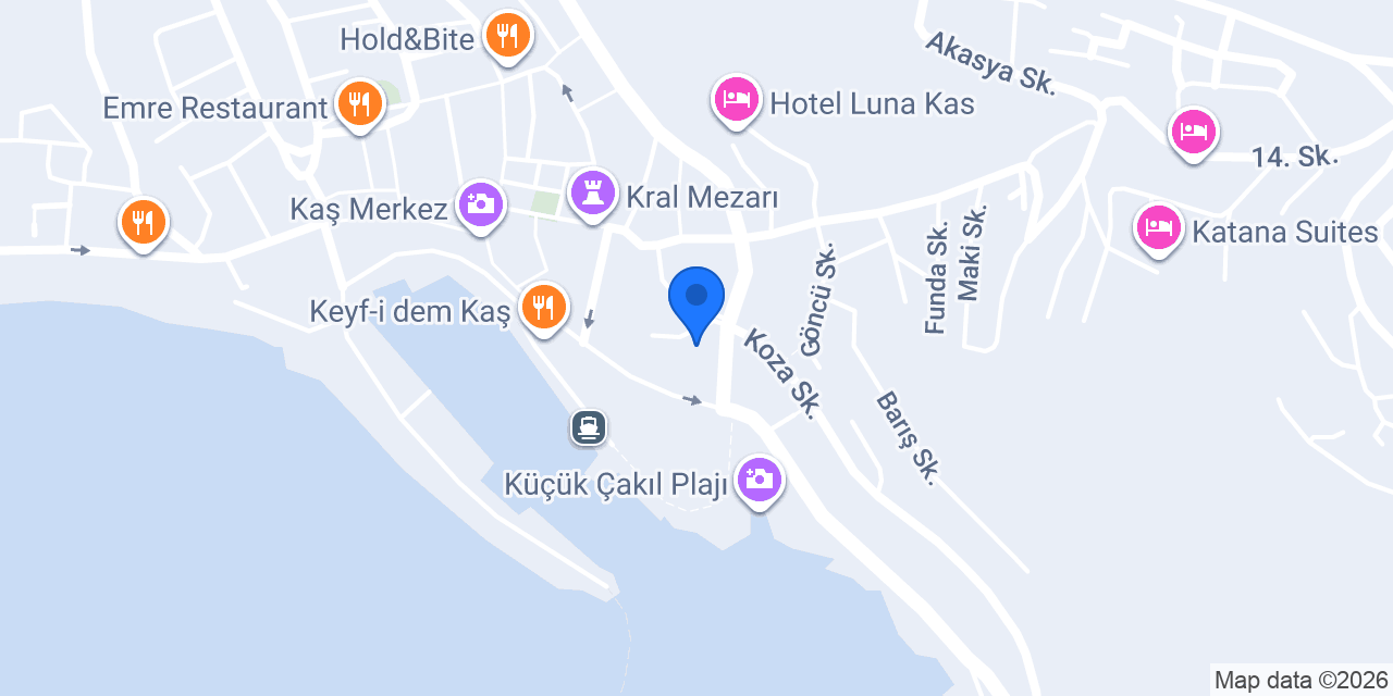 Kaş 1. Noterliği konumu