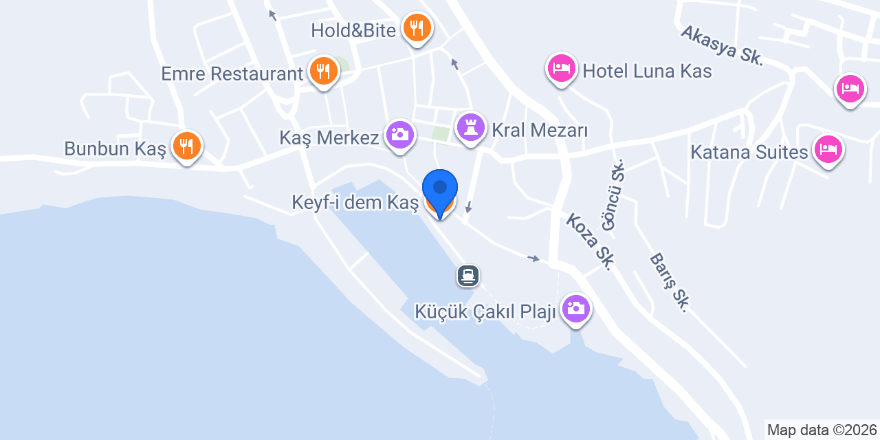 Keyf-i dem Kaş konumu