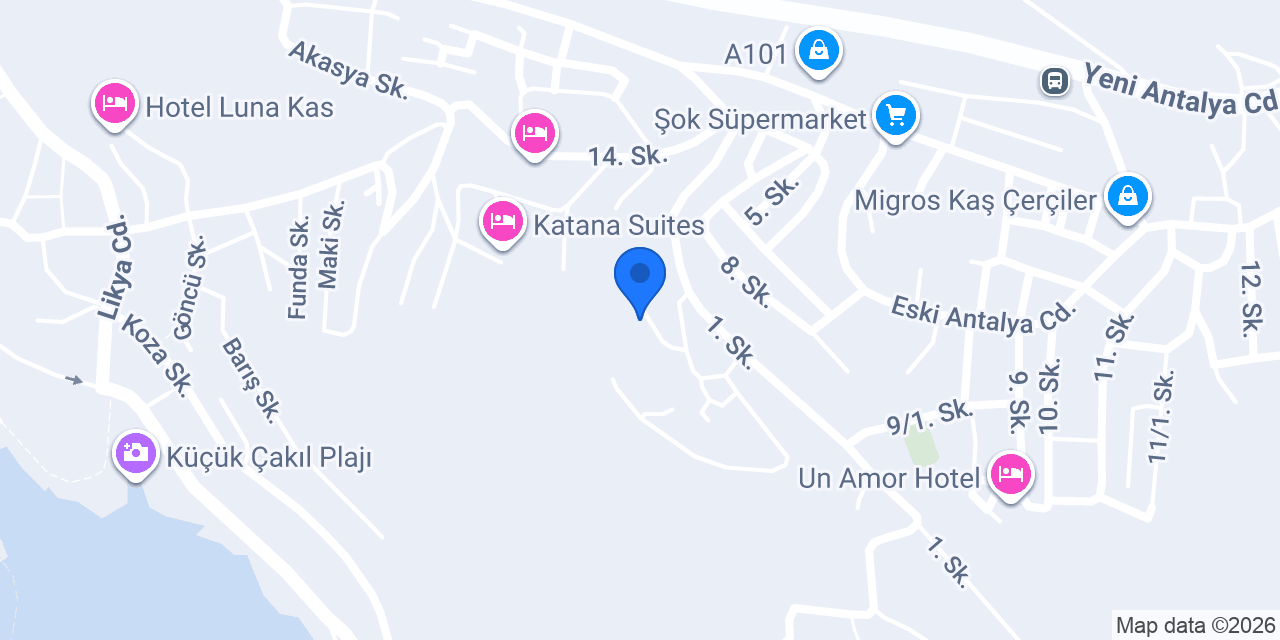 Galaksi Apart Kaş konumu