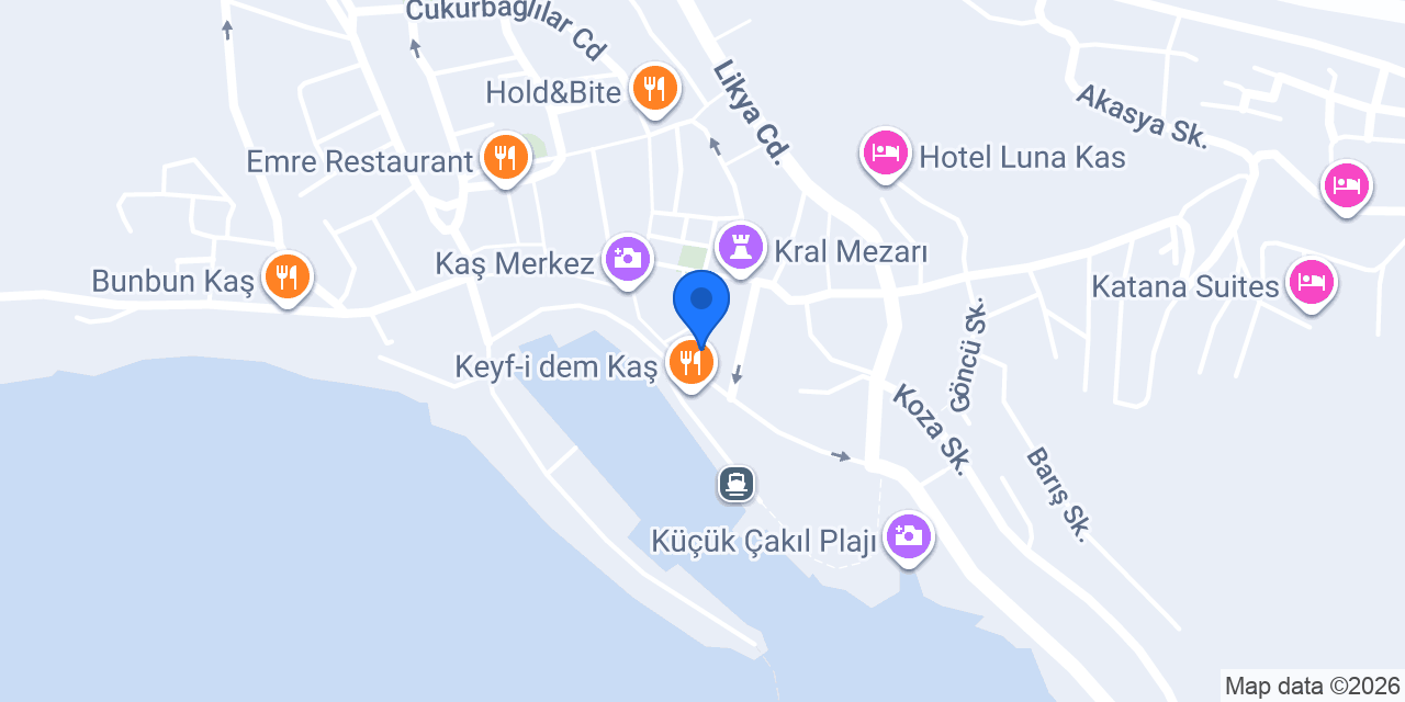 Ehlikeyf Meyhane Kaş konumu