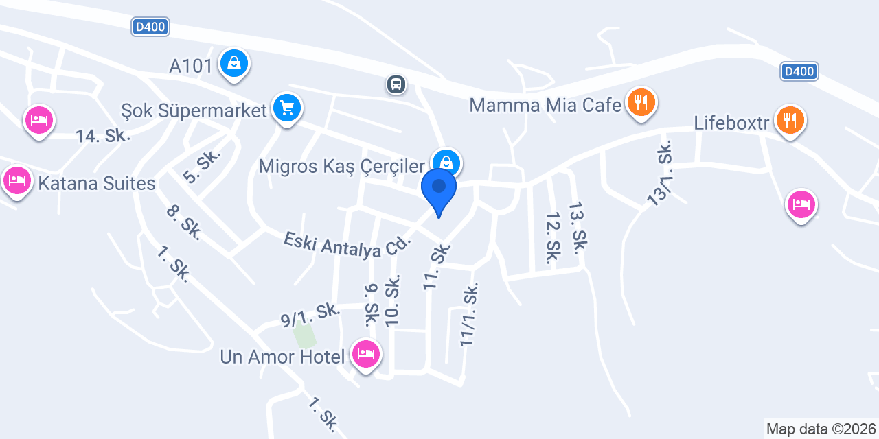 Butik Kasap Kaş konumu