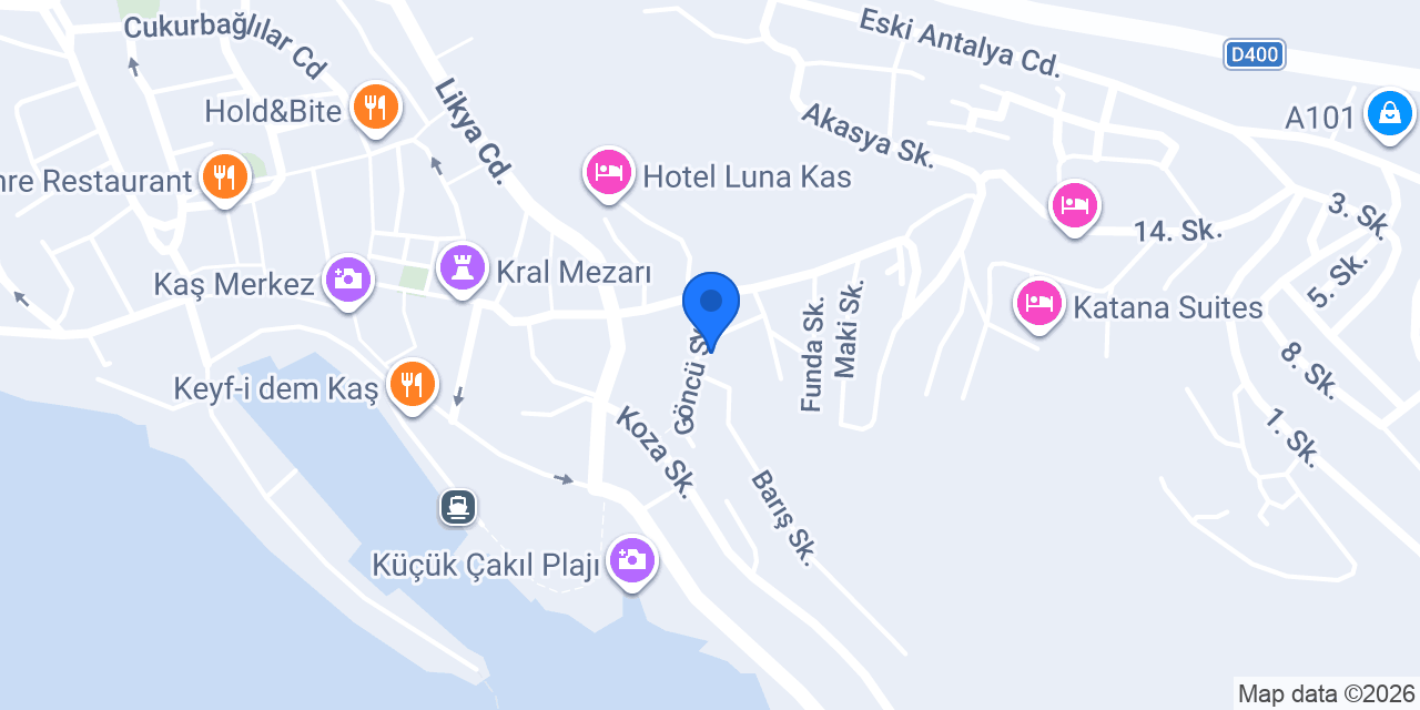 Yosun Pansiyon konumu