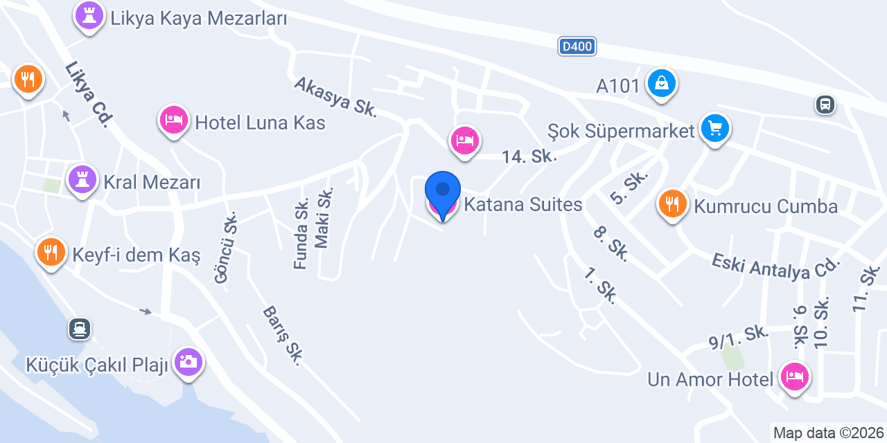 Katana Suites konumu