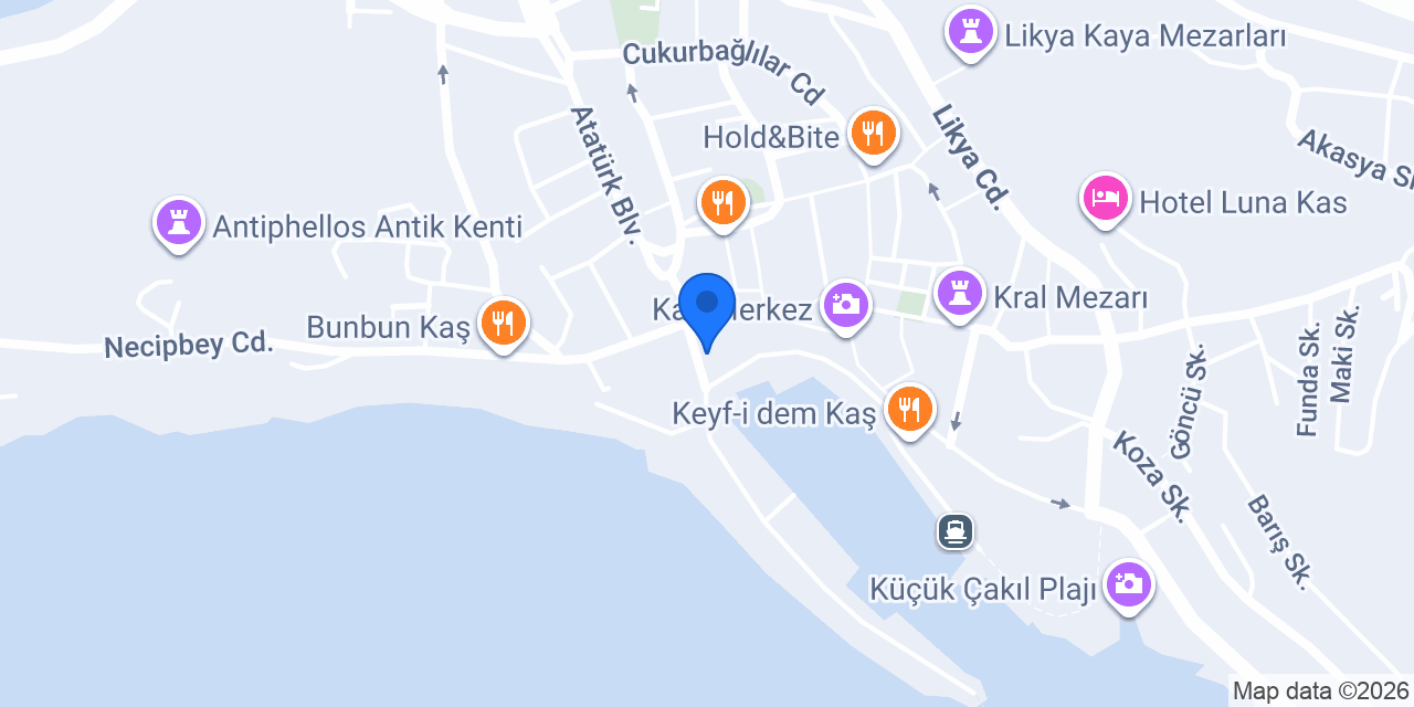 Kaş Taksi konumu