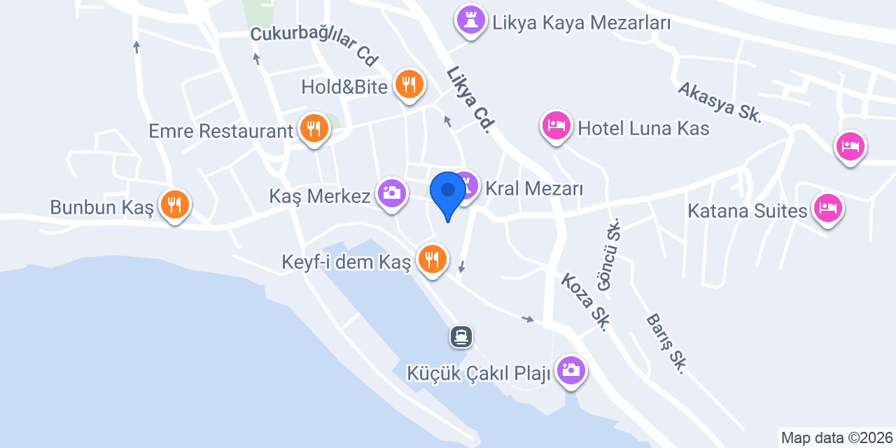 HOOKAH KİMERA ТЕРРАСЕ КАЛЬЯН KAS konumu